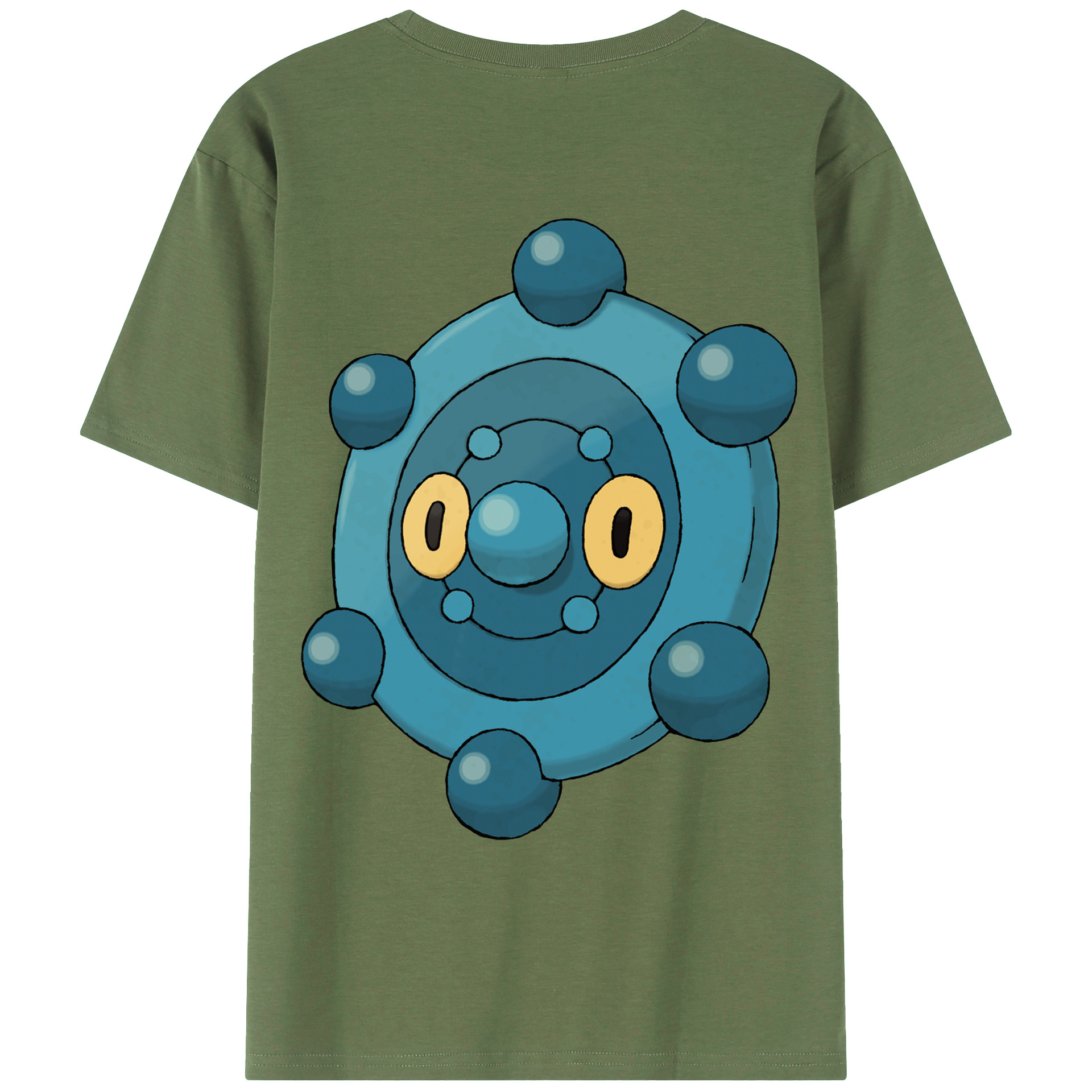 （画像用） ポケットモンスター Pokémon 綿100％ メンズ半袖Tシャツ（バックプリント） 通気性